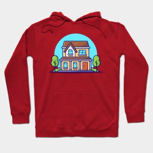 House Cartoon Vector Icon Illustration Hoodie